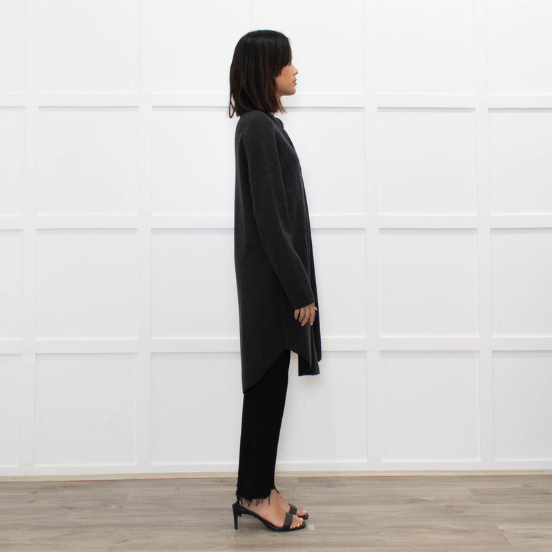 Eileen Fisher Dark Grey Long Cardigan