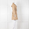 Burberry Beige Belted  Short Trench Coat