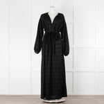 Missoni Collection  Black Maxi Dress With Lurex Thread & Belt