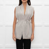 N.Peal Grey Cashmere Sleeveless Gilet