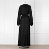 Missoni Collection  Black Maxi Dress With Lurex Thread & Belt
