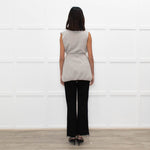 N.Peal Grey Cashmere Sleeveless Gilet