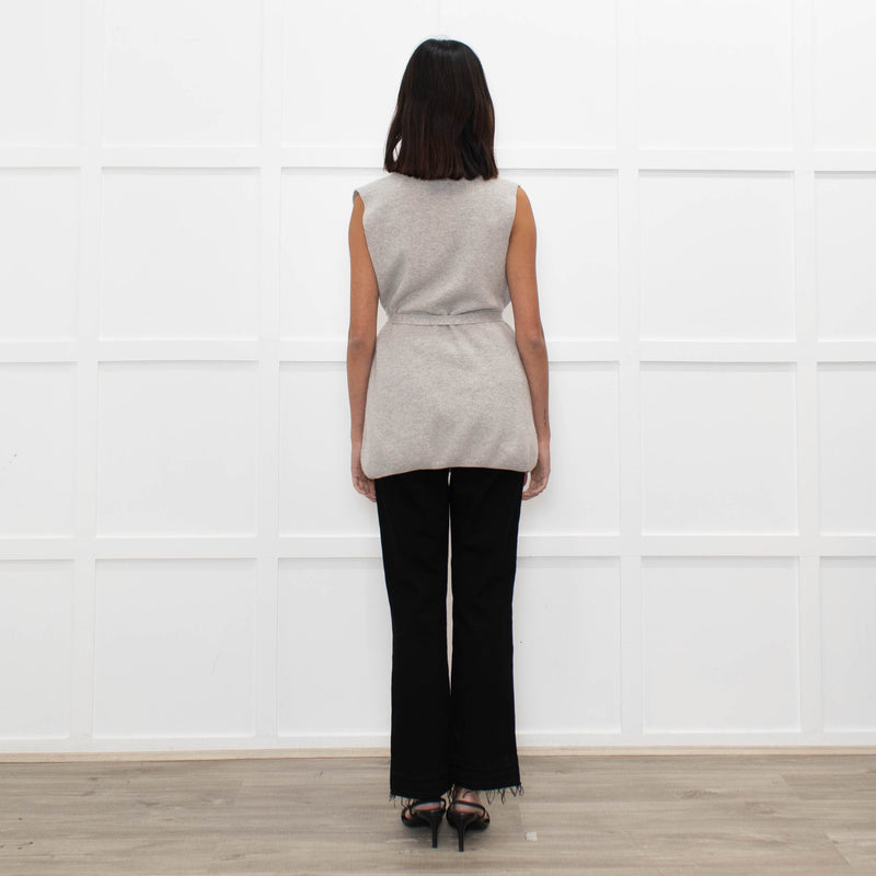 N.Peal Grey Cashmere Sleeveless Gilet