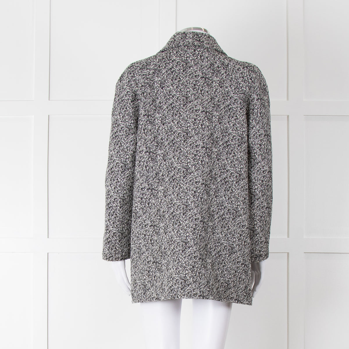 A.P.C Michelle  Black & White Fleck Short Coat