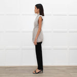 N.Peal Grey Cashmere Sleeveless Gilet