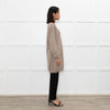 N.Peal Light Brown Cashmere Front Pocket Long Sweater