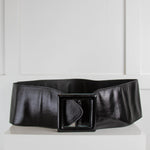 Saint Laurent Wide Patent Belt