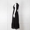 Iris Black Broderie Anglaise Sleeveless Maxi Dress