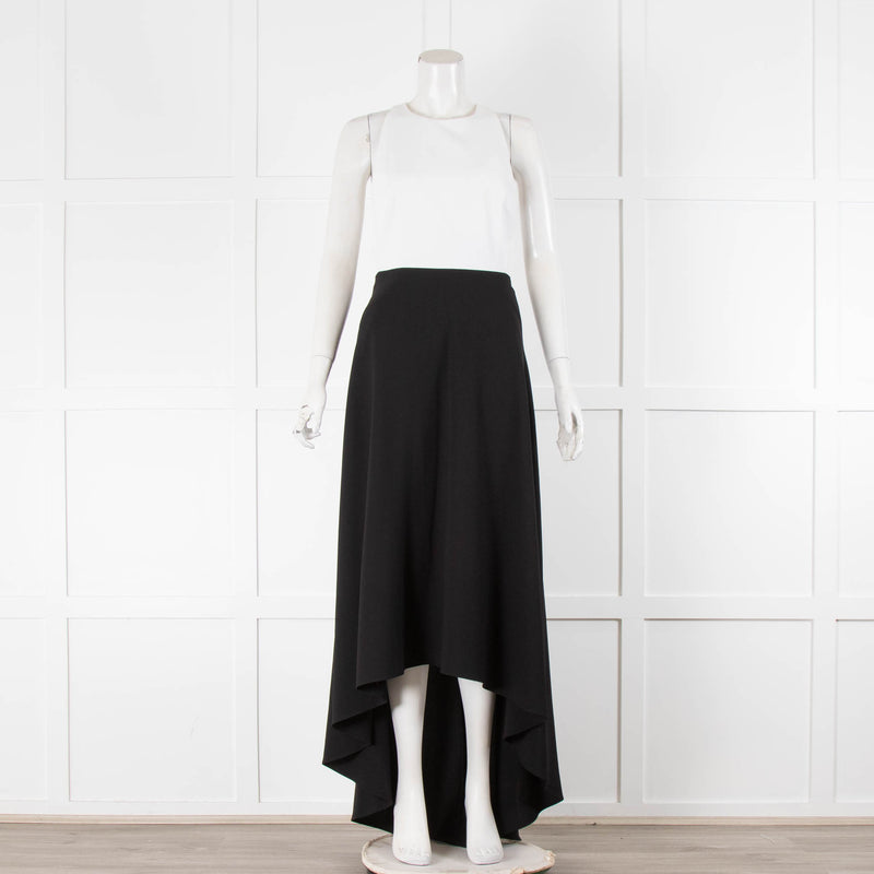 Alice + Olivia Cream & Black Dress With Racer Back