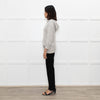 Coach Light Grey Cashmere Hooded Printed Sweater