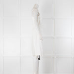 Stella McCartney Cream Denim Sleeveless Dress With Embroidery Stars