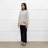 Coach Light Grey Cashmere Hooded Printed Sweater