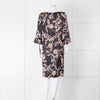 Joyce & Girls Black Multi Pattern Silk Dress