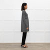 Joseph Grey V-Neck Wool Blend Fine Knit Long Jumper