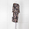 Joyce & Girls Black Multi Pattern Silk Dress