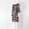 Joyce & Girls Black Multi Pattern Silk Dress