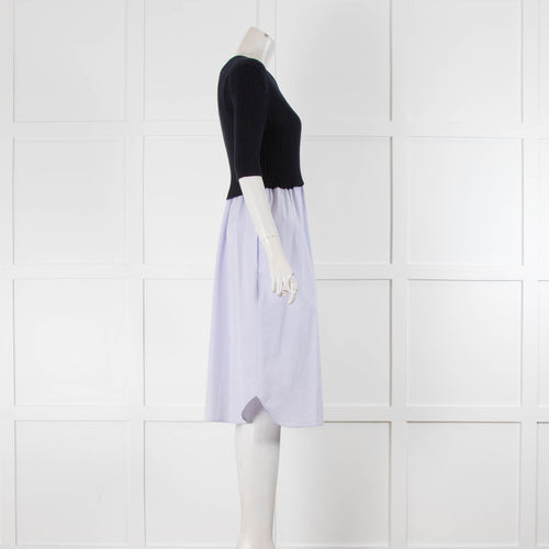 Kenzo Navy & Lilac Jumper/Shirt Dress