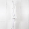 Sezane Ivory Scalloped Lace Trim Short Sleeved Dress