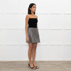 Miu Miu Grey Silver Tweed Mini Skirt