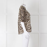 Second Female Leopard Print Short Sleeve Blouse