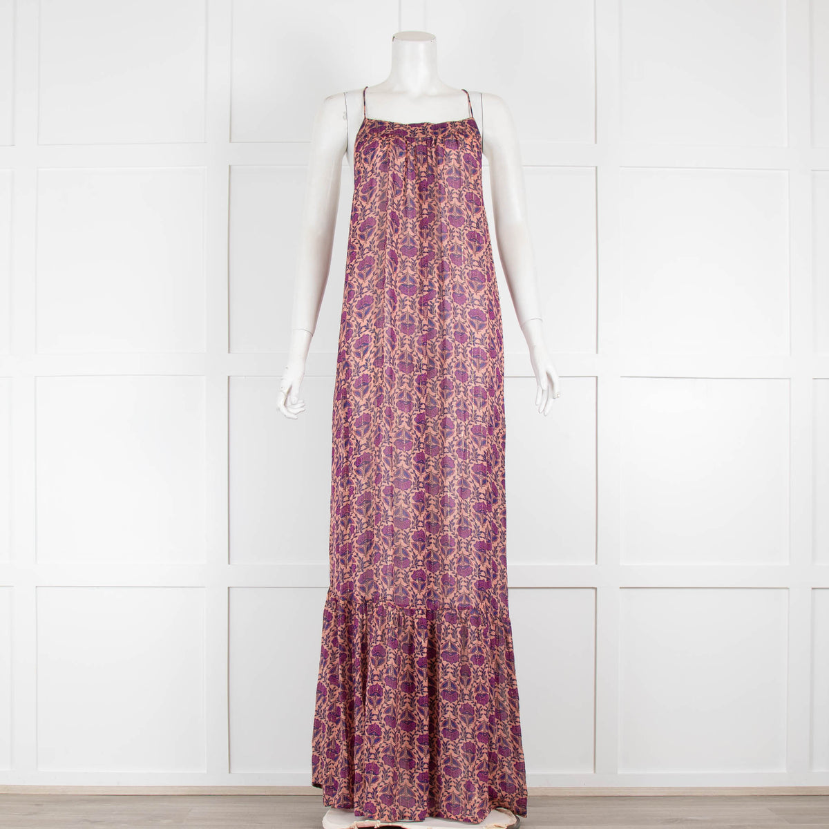 Lolly's Laundry Dark Purple Floral Maxi Sundress