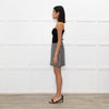 Miu Miu Grey Silver Tweed Mini Skirt