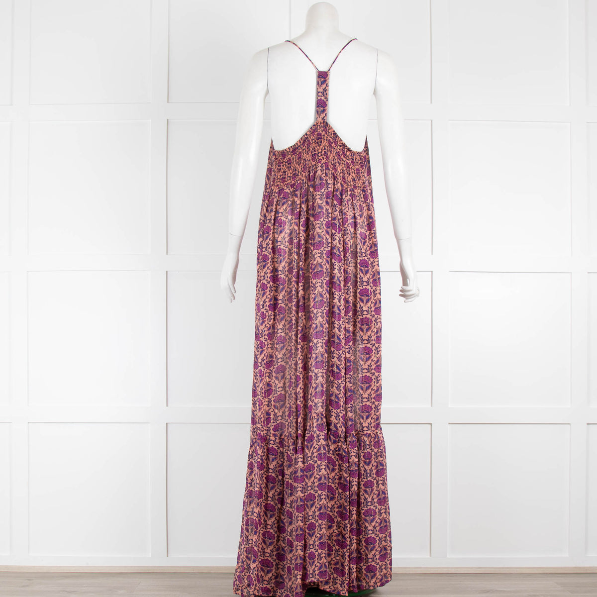 Lolly's Laundry Dark Purple Floral Maxi Sundress