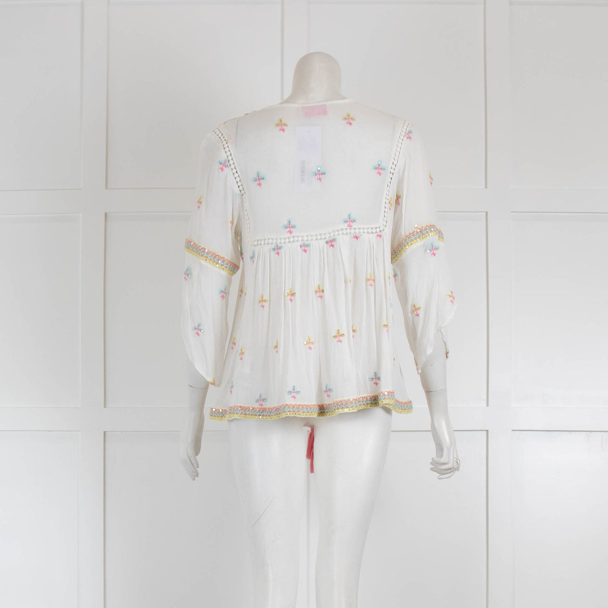 Miss June Sequin Tassle Gypsy Top