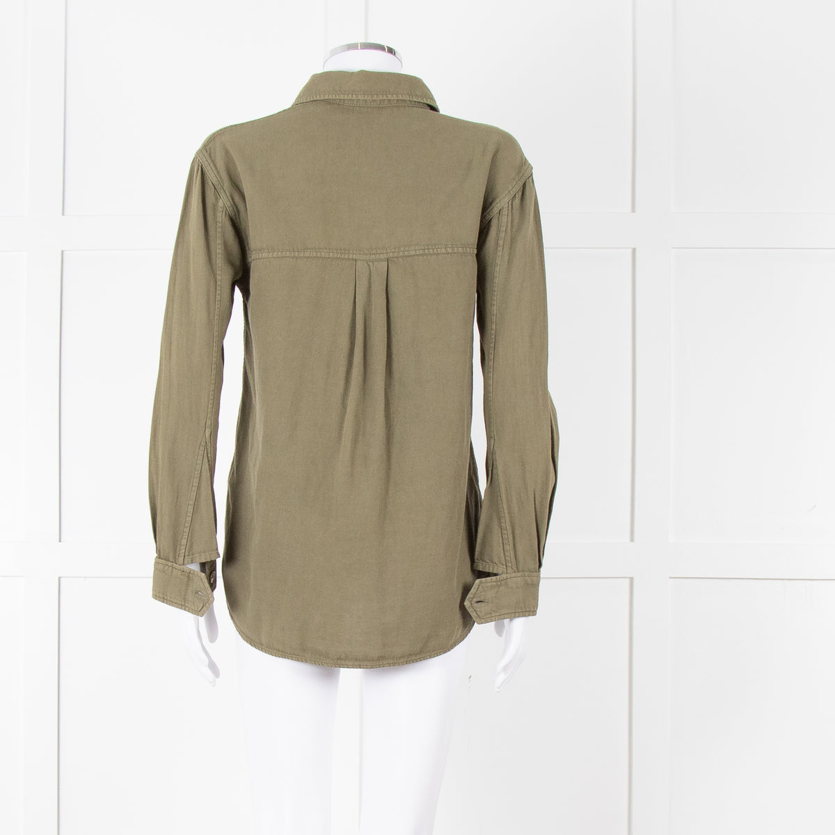 Zadig & Voltaire Khaki Cotton Army Style Shirt