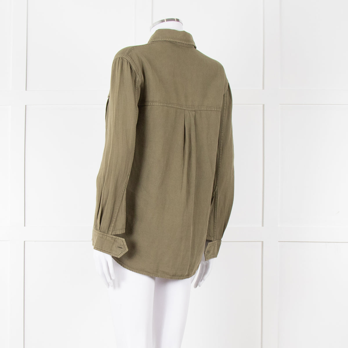 Zadig & Voltaire Khaki Cotton Army Style Shirt