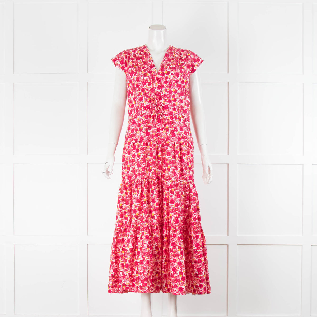 Derek Lam 10 Crosby Pink Floral Print Maxi Dress