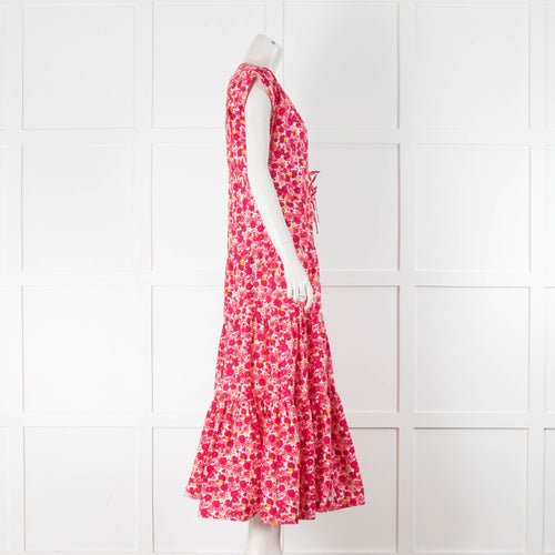 Derek Lam 10 Crosby Pink Floral Print Maxi Dress