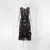 Needle & Thread Black With Floral Sequin Ombre Dress