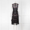 Needle & Thread Black With Floral Sequin Ombre Dress