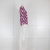 Camisa Austria Pink and Black Abstract Print Shirt