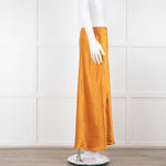 Vince Orange Satin Slip Skirt