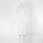 Escada White Tailored Shift Dress