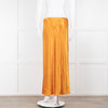 Vince Orange Satin Slip Skirt