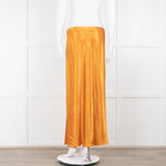 Vince Orange Satin Slip Skirt