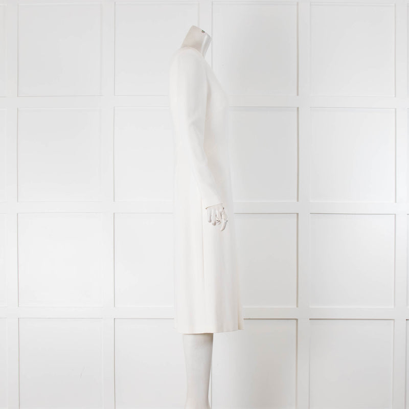 Escada White Tailored Shift Dress