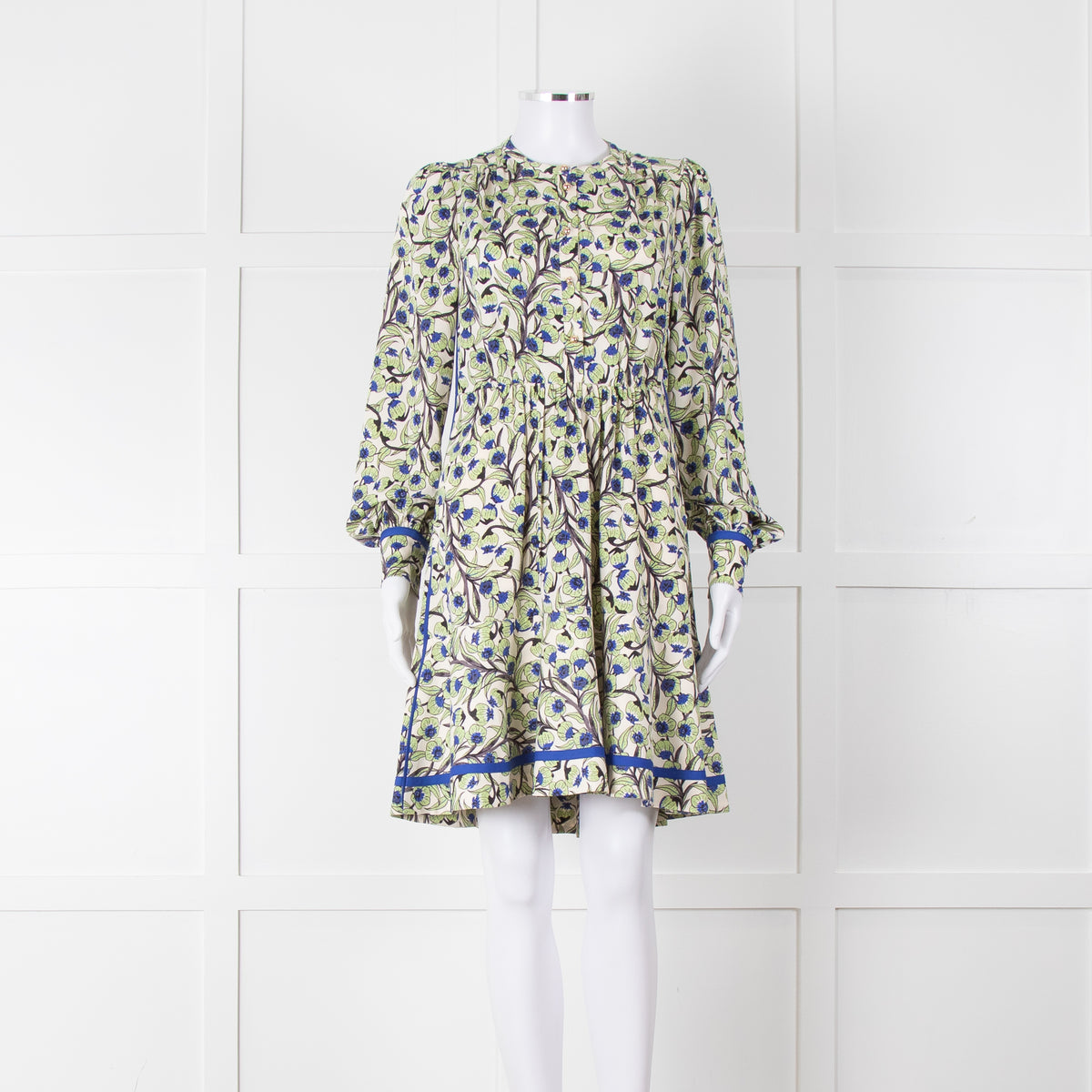 Me + Em Trailing Flower Print Fit & Flare Dress