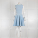 Antonino Valenti Blue and White Sleeveless shift Dress