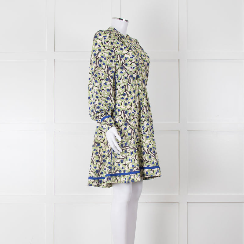 Me + Em Trailing Flower Print Fit & Flare Dress