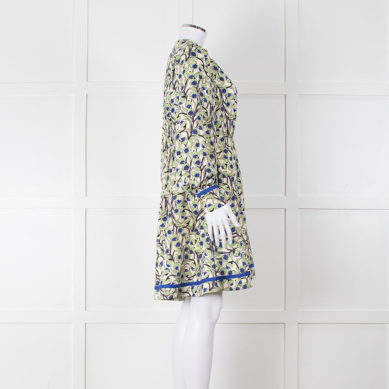 Me + Em Trailing Flower Print Fit & Flare Dress