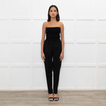 Stella McCartney Black Tux Style Narrow Leg Trousers