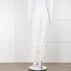 Helmut Lang White Cargo Trousers With Zips