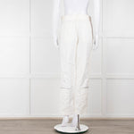 Helmut Lang White Cargo Trousers With Zips