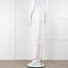 Helmut Lang White Cargo Trousers With Zips