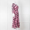 Scanlan Theodore Silk Black  & Pink Floral Maxi Dress