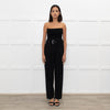 Iro Black Wool High Waisted Belted Trousers